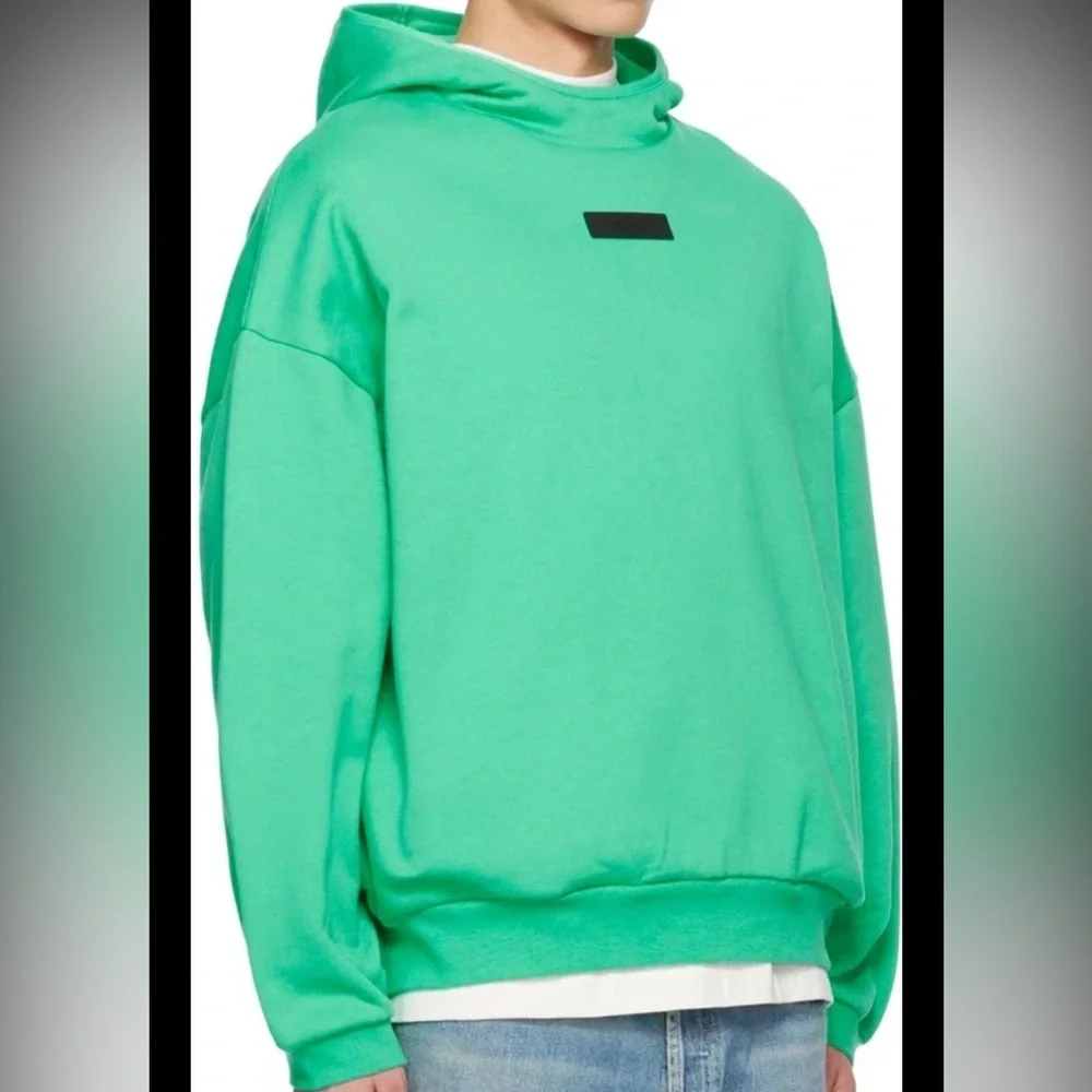 Fear of God ESSENTIALS 2024 Mint Leaf Hoodie M NWT FW24 - Picture 5 of 8